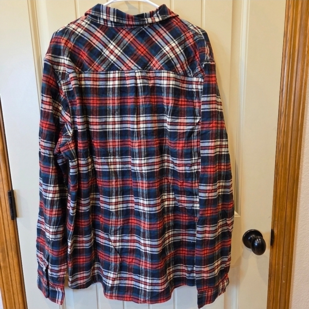 Alpine Design Mens XL Midweight Flannel Red Green Nessie Plaid Shirt New Outdoor - Picture 5 of 9